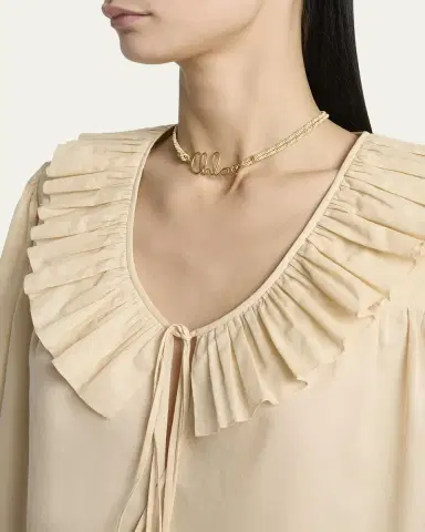 Chloe Ruffle Cotton Voile Blouse | Thumbnail 5 Chloe Ruffle Cotton Voile Blouse | Thumbnail 5