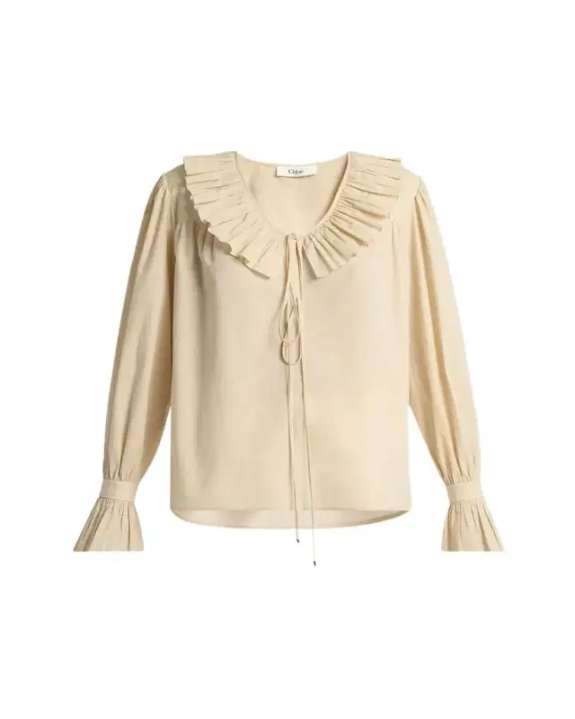 Chloe Ruffle Cotton Voile Blouse
