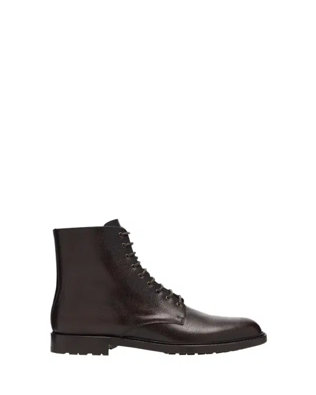 Men's Burnished Leather Ankle Boots