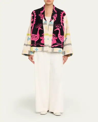 Rianna + Nina Embroidered Kimono Jacket | Thumbnail 2 Rianna + Nina Embroidered Kimono Jacket | Thumbnail 2