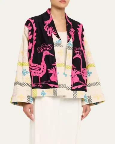Rianna + Nina Embroidered Kimono Jacket | Thumbnail 4 Rianna + Nina Embroidered Kimono Jacket | Thumbnail 4