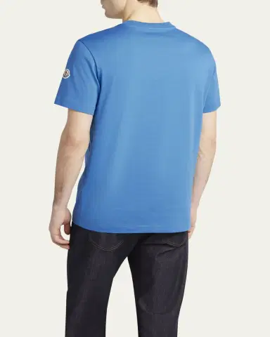 Moncler Men's Cotton Landscape-Print Graphic T-Shirt | Thumbnail 3