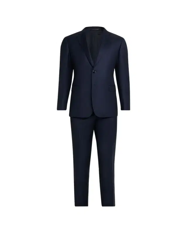 Men's Tonal Plaid Wool Two-Piece Suit