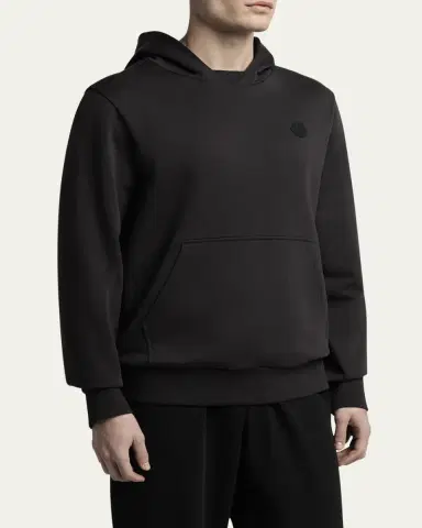 Moncler Men's Cotton Chest-Logo Hoodie | Thumbnail 4 Moncler Men's Cotton Chest-Logo Hoodie | Thumbnail 4