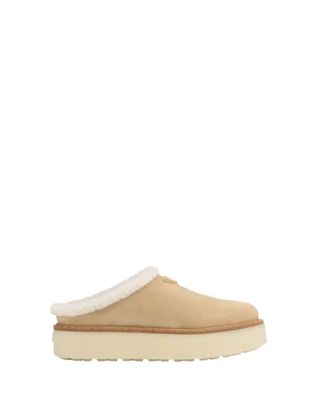 Suede Shearling Cozy Platform Mules