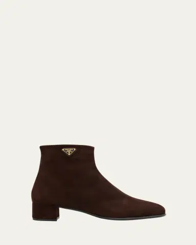Prada Suede Ankle Booties | Thumbnail 6 Prada Suede Ankle Booties | Thumbnail 6