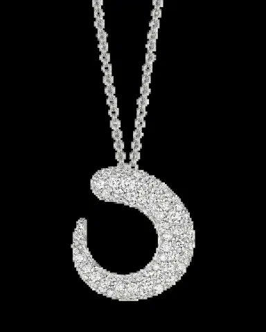 FARAONE MENNELLA by R.F.M.A.S. Gocce 18K White Gold White Diamond Pendant Necklace | Thumbnail 2 FARAONE MENNELLA by R.F.M.A.S. Gocce 18K White Gold White Diamond Pendant Necklace | Thumbnail 2