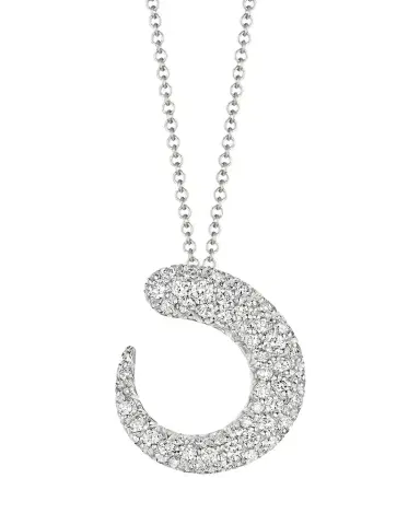 FARAONE MENNELLA by R.F.M.A.S. Gocce 18K White Gold White Diamond Pendant Necklace | Thumbnail 1 FARAONE MENNELLA by R.F.M.A.S. Gocce 18K White Gold White Diamond Pendant Necklace | Thumbnail 1