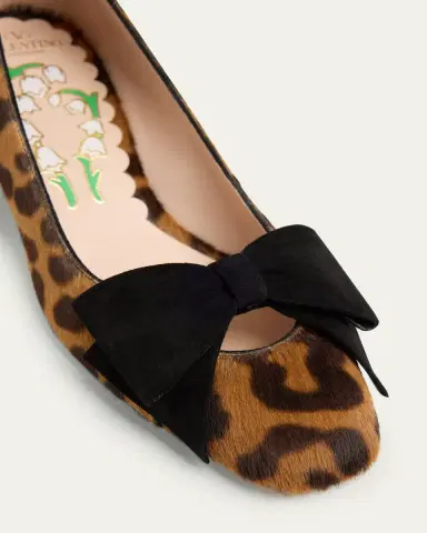 Valentino Garavani Bowow Leopard Calf Hair Pumps | Thumbnail 3 Valentino Garavani Bowow Leopard Calf Hair Pumps | Thumbnail 3
