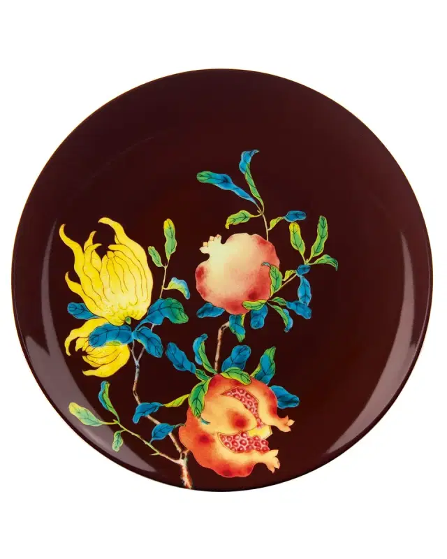 Raynaud Harmonia Brown Dessert Plate