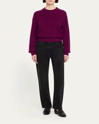 Guest In Residence Cashmere Cable Collegiate Sweater | Thumbnail 2
