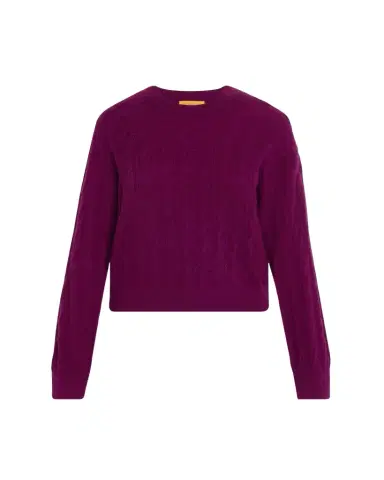 Guest In Residence Cashmere Cable Collegiate Sweater | Thumbnail 1