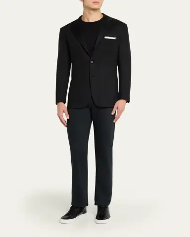 KNT Men's 14-Micron Wool Single-Breasted Sport Coat | Thumbnail 2