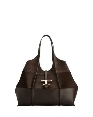 Tod's Medium Mixed Calfskin Timeless Tote Shopping Bag | Thumbnail 1 Tod's Medium Mixed Calfskin Timeless Tote Shopping Bag | Thumbnail 1
