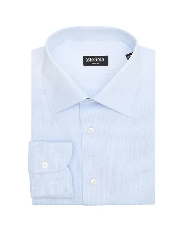Men's Trecapi Cotton Micro-Houndstooth Dress Shirt
