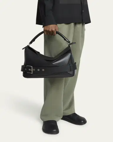 Loewe Men's Large Leather Biker Puzzle Shoulder Bag | Thumbnail 2 Loewe Men's Large Leather Biker Puzzle Shoulder Bag | Thumbnail 2