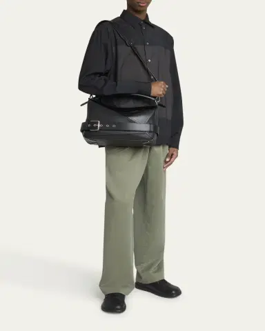 Loewe Men's Large Leather Biker Puzzle Shoulder Bag | Thumbnail 5 Loewe Men's Large Leather Biker Puzzle Shoulder Bag | Thumbnail 5