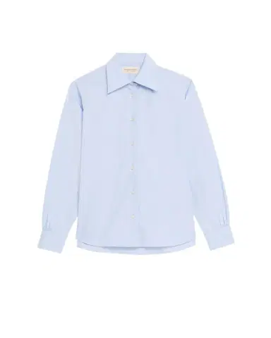 OFFICINE GÉNÉRALE Ella Long-Sleeve Cotton Poplin Shirt | Thumbnail 1