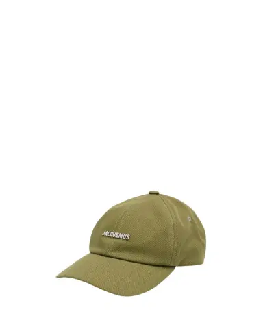 Jacquemus Men's Gadjo Canvas Metal-Logo Baseball Cap | Thumbnail 1 Jacquemus Men's Gadjo Canvas Metal-Logo Baseball Cap | Thumbnail 1