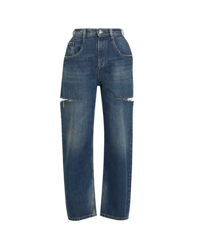 Maison Margiela Slash Slit Barrel-Leg Jeans