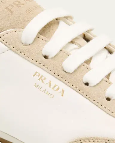 Prada Suede and Leather Low-Top Sneakers | Thumbnail 5 Prada Suede and Leather Low-Top Sneakers | Thumbnail 5
