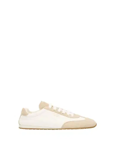 Prada Suede and Leather Low-Top Sneakers | Thumbnail 1 Prada Suede and Leather Low-Top Sneakers | Thumbnail 1