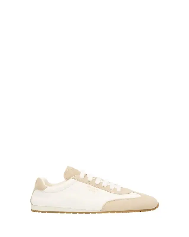 Prada Suede and Leather Low-Top Sneakers