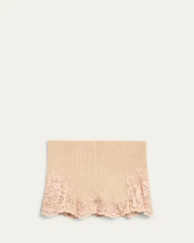 Valentino Garavani VLogo Signature Cashmere & Lace Headband | Thumbnail 3