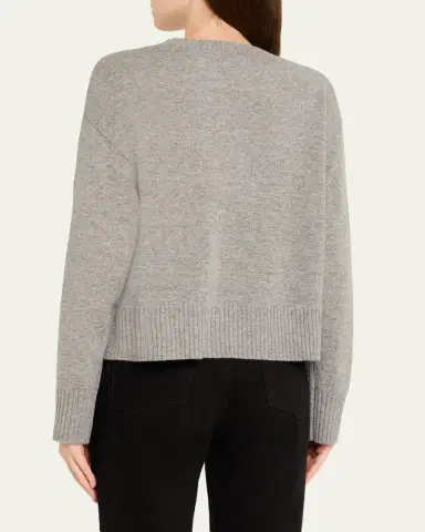 OFFICINE GÉNÉRALE Nicky Cashmere Crewneck Sweater | Thumbnail 3 OFFICINE GÉNÉRALE Nicky Cashmere Crewneck Sweater | Thumbnail 3