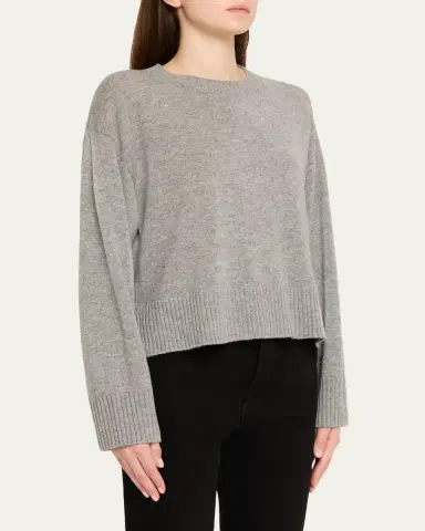 OFFICINE GÉNÉRALE Nicky Cashmere Crewneck Sweater | Thumbnail 4 OFFICINE GÉNÉRALE Nicky Cashmere Crewneck Sweater | Thumbnail 4