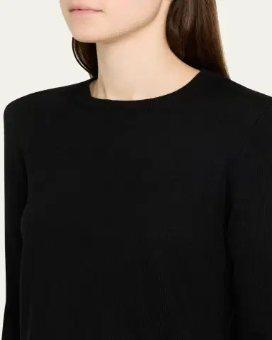 OFFICINE GÉNÉRALE Nine Merino Crewneck Sweater | Thumbnail 5 OFFICINE GÉNÉRALE Nine Merino Crewneck Sweater | Thumbnail 5