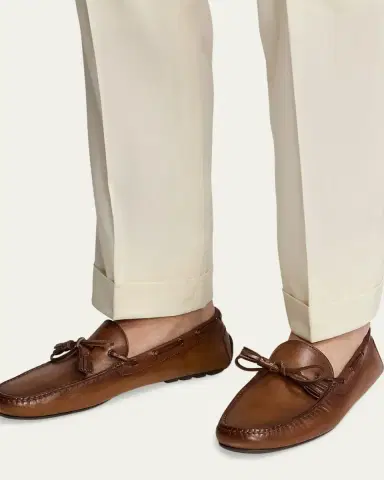 Ralph Lauren Purple Label Men's Harold Calfskin Tassel Drivers | Thumbnail 2