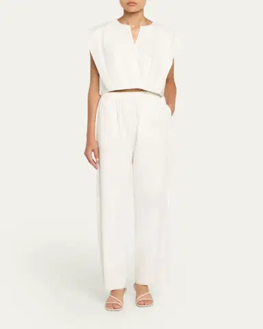 Simkhai Wrenli Pleated Top | Thumbnail 2