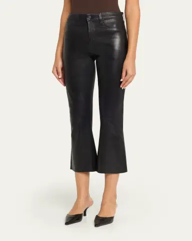 L'Agence Kendra High-Rise Coated Crop Jeans | Thumbnail 4 L'Agence Kendra High-Rise Coated Crop Jeans | Thumbnail 4