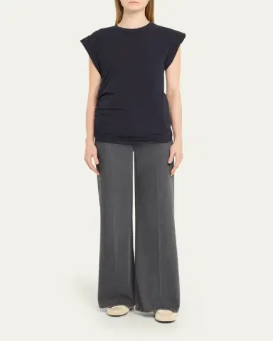 OFFICINE GÉNÉRALE Inaya Asymmetric Jersey Tee | Thumbnail 2 OFFICINE GÉNÉRALE Inaya Asymmetric Jersey Tee | Thumbnail 2