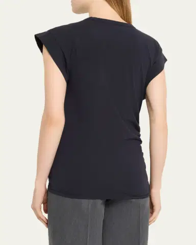 OFFICINE GÉNÉRALE Inaya Asymmetric Jersey Tee | Thumbnail 3 OFFICINE GÉNÉRALE Inaya Asymmetric Jersey Tee | Thumbnail 3