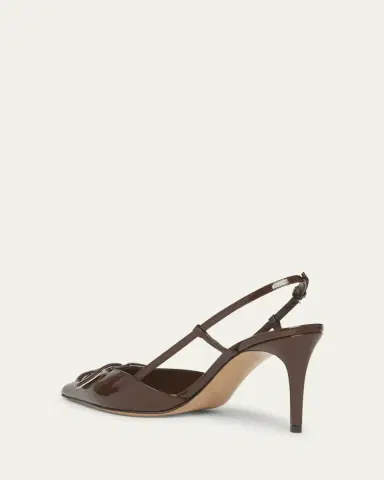 Valentino Garavani VLogo Signature Patent Leather Slingback Pumps | Thumbnail 5 Valentino Garavani VLogo Signature Patent Leather Slingback Pumps | Thumbnail 5