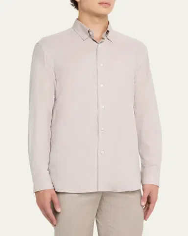 Brioni Men's Cotton Flannel Button-Down Shirt | Thumbnail 5