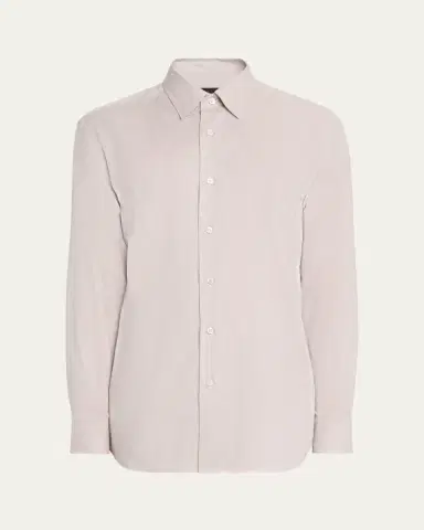 Brioni Men's Cotton Flannel Button-Down Shirt | Thumbnail 10