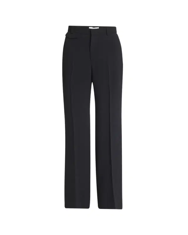 Chloe Soft Crepe Wide-Leg Pants