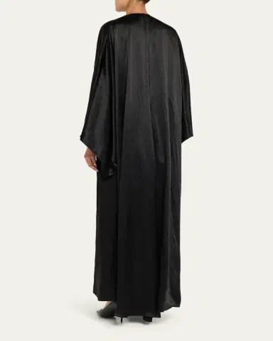 Balenciaga Satin Long-Sleeve Maxi Dress | Thumbnail 3