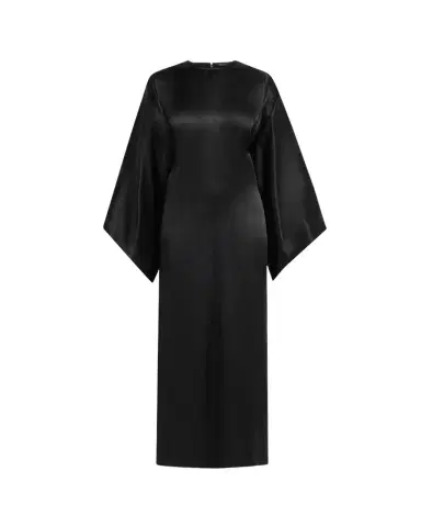 Balenciaga Satin Long-Sleeve Maxi Dress | Thumbnail 1