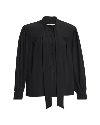 Chloé Organic Silk Crepe De Chine Neck-Scarf Blouse | Thumbnail 1