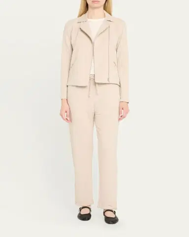 MAJESTIC FILATURES Zip-Front French Terry Moto Jacket | Thumbnail 2 MAJESTIC FILATURES Zip-Front French Terry Moto Jacket | Thumbnail 2