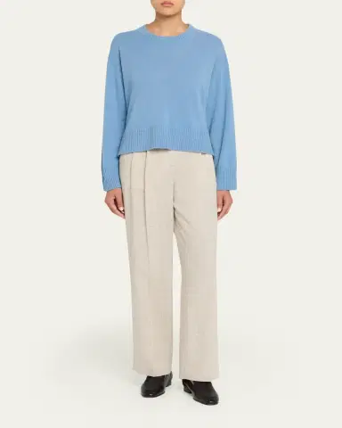 OFFICINE GÉNÉRALE Nicky Crewneck Cashmere-Blend Sweater | Thumbnail 2 OFFICINE GÉNÉRALE Nicky Crewneck Cashmere-Blend Sweater | Thumbnail 2