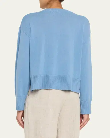 OFFICINE GÉNÉRALE Nicky Crewneck Cashmere-Blend Sweater | Thumbnail 3 OFFICINE GÉNÉRALE Nicky Crewneck Cashmere-Blend Sweater | Thumbnail 3