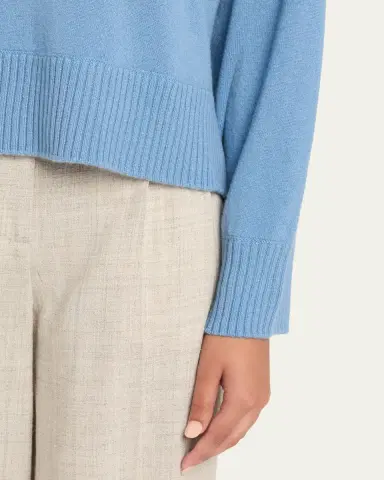 OFFICINE GÉNÉRALE Nicky Crewneck Cashmere-Blend Sweater | Thumbnail 5 OFFICINE GÉNÉRALE Nicky Crewneck Cashmere-Blend Sweater | Thumbnail 5