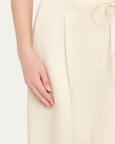 RÓHE Satin Drawstring Trousers | Thumbnail 5
