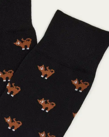 Paul Smith Men's Karim Cat Crew Socks | Thumbnail 2