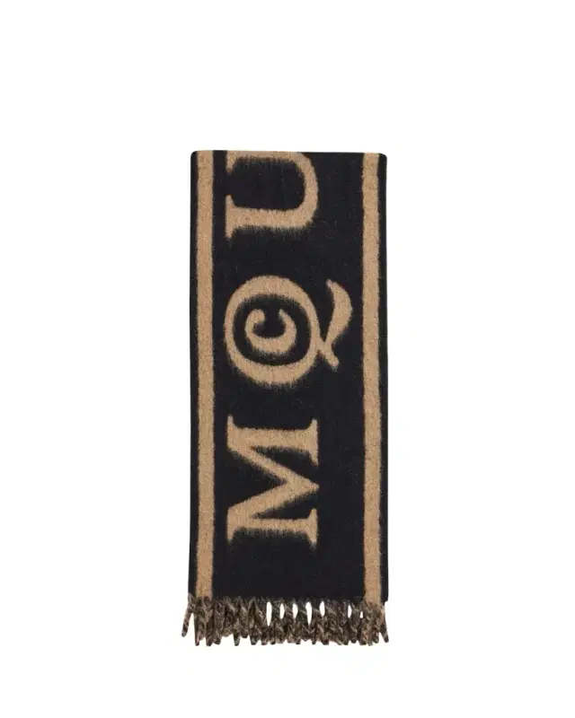 Wool-Blend Logo Jacquard Scarf
